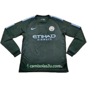 Camisolas de Futebol Manchester City Equipamento 3ª 2017/18 Manga Comprida